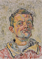 Original oil self portrait painting no.10310