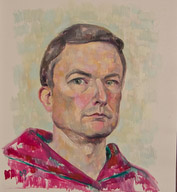 Original oil self portrait painting no.10318