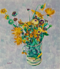 Original oil flower painting no.1032