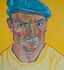 Original oil self portrait painting no.557