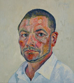Original oil self portrait painting no.870