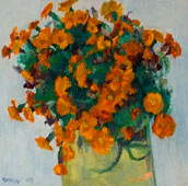 Original oil flower painting no.914